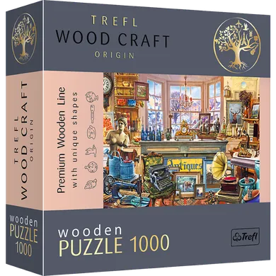 Trefl, Sklep z antykami, puzzle drewniane, 1000 elementów