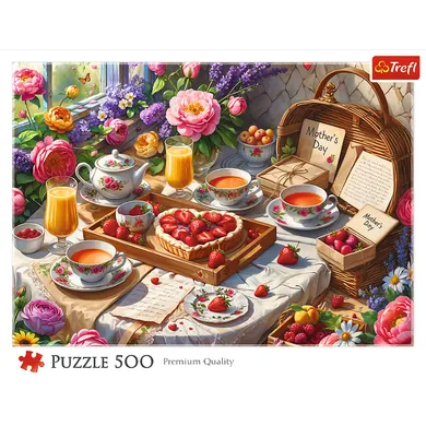 Trefl, Słodkości na Dzień Mamy, puzzle, 500 elementów