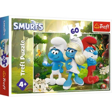 Trefl, Smerfy, Zaczarowany Las, puzzle, 60 elementów