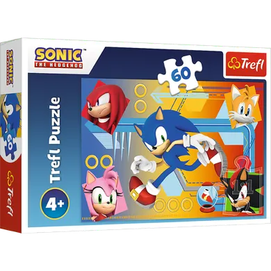 Trefl, Sonic, puzzle, 60 elementów