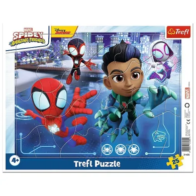 Trefl, Spidey i super-kumple, Pajęczy skok, puzzle ramkowe, 25 elementów