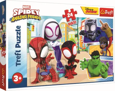 Trefl, Spidey i super-kumple, puzzle maxi, 24 elementy