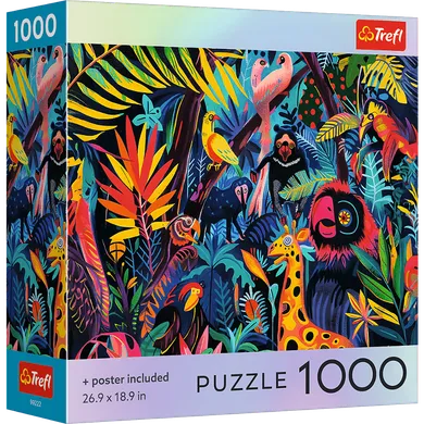 Trefl, Square Box In the Jungle, USA, puzzle, 1000 elementów