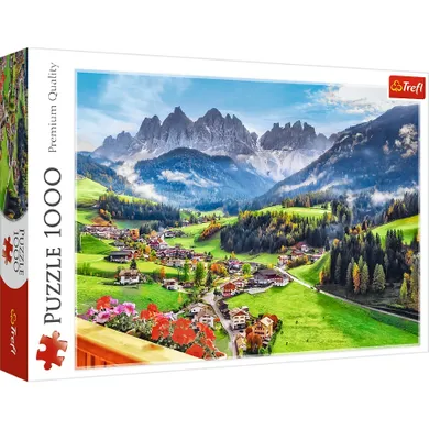 Trefl, St. Magdalena, Dolomity, Włochy, puzzle, 1000 elementów