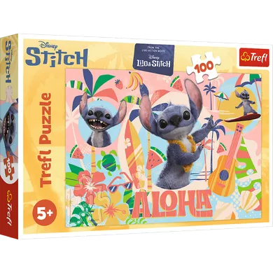 Trefl, Stitch The Movie, Stitch i przyjaciele w akcji, puzzle, 100 elementów