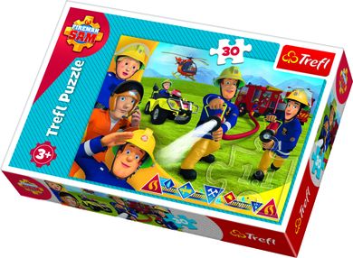 Trefl, Strażak Sm, Gotowi by pomagać, puzzle, 30 elementów