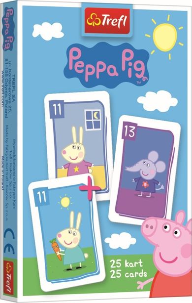 Trefl, Świnka Peppa, Piotruś, gra karciana