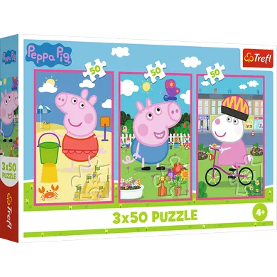 Trefl, Świnka Peppa, Siła przyjaźni, puzzle, 3-50 elementów