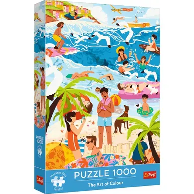 Trefl, The Art of Colour, W Wakacyjnym Ferworze, puzzle, 1000 elementów