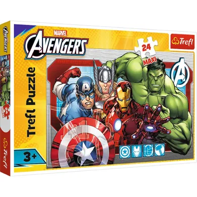 Trefl, The Avengers, Zawsze sprawiedliwi, puzzle maxi, 24 elementy