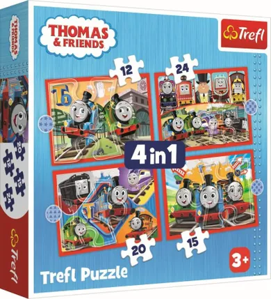 Trefl, Tomek i Przyjaciele, Odjazdowy Tomek, puzzle 4w1