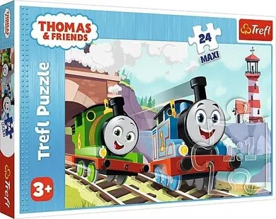 Trefl, Tomek i Przyjaciele, Tomek i Percy na torach, puzzle, 24 elementy