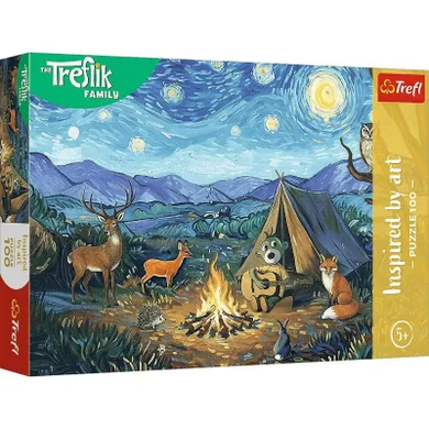 Trefl, Trefliki, Inspired By Art, Przy ognisku, puzzle, 100 elementów