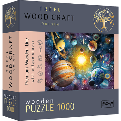 Trefl, Układ Słoneczny, puzzle drewniane, 1000 elementów