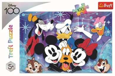 Trefl, W świecie Disney jest wesoło, puzzle, 100 elementów