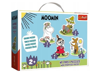 Trefl, Wesołe Muminki, Moje pierwsze puzzle, 4 układanki