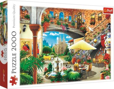 Trefl, Widok na Barcelonę, puzzle, 2000 elementów