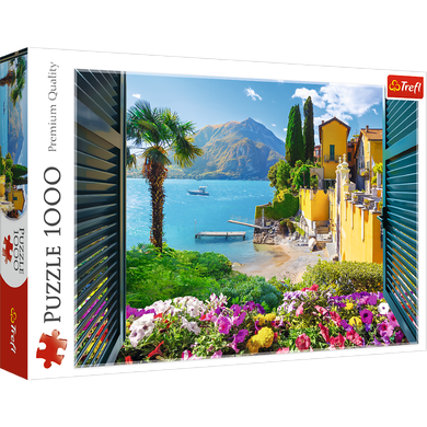 Trefl, Widok na jezioro Como, puzzle, 1000 elementów