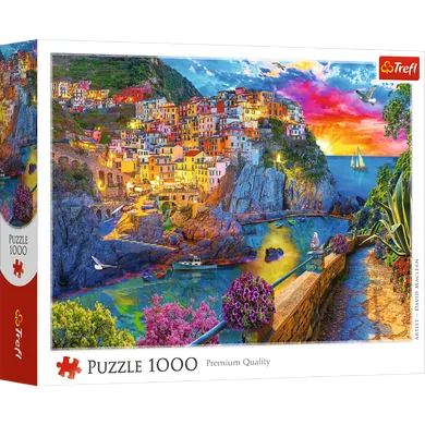 Trefl, Wieczorny spacer po Cinque Terre, puzzle, 1000 elementów