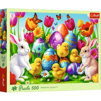 Trefl, Wielkanocna łąka, puzzle, 500 elementów