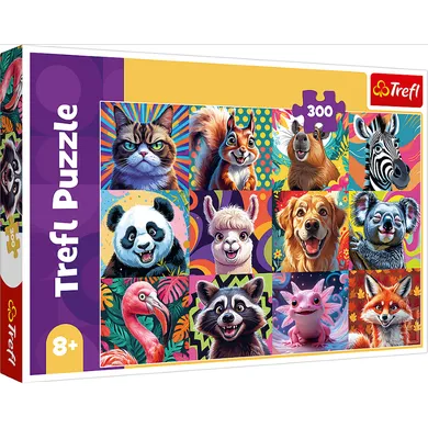 Trefl, Zabawne portrety zwierząt, puzzle, 300 elementów