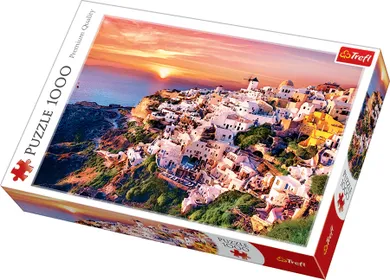 Trefl, Zachód słońca nad Santorini, puzzle, 1000 elementów