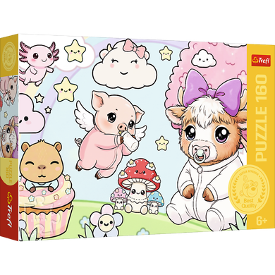 Trefl, Zwierzaki maluchy, puzzle, 160 elementów