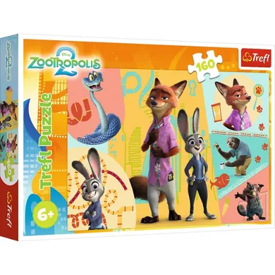 Trefl, Zwierzogród, Razem w Zootopii, puzzle, 160 elementów