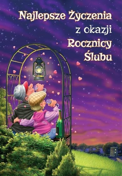 Trend, karnet okolicznościowy, Rocznica Ślubu