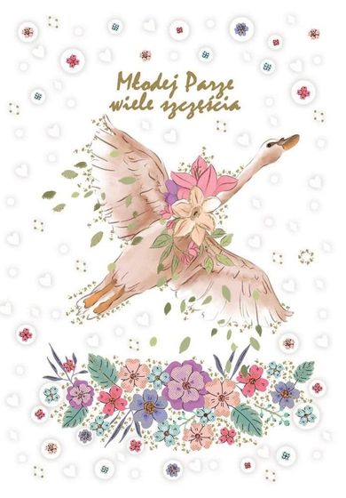 Trend, karnet okolicznościowy, Ślub