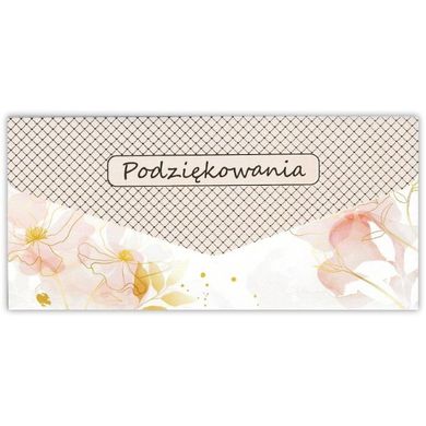 Trend, karnet z kopertą, Podziękowania