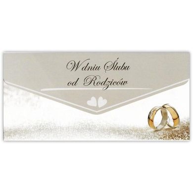 Trend, karnet z kopertą, Ślub od Rodziców