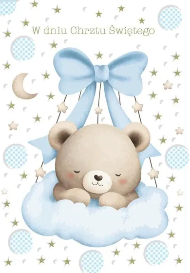 Trend, kartka okolicznościowa, Chrzest