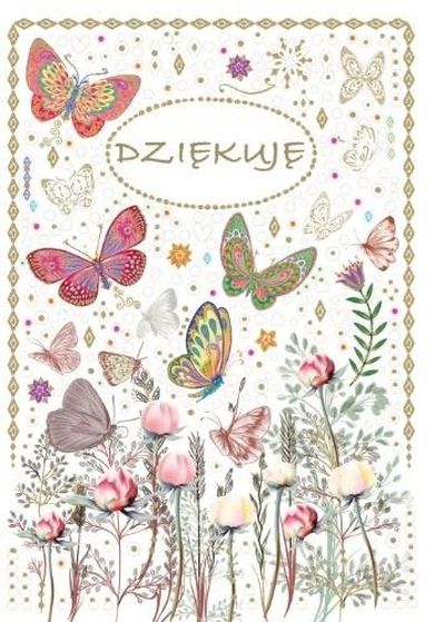 Trend, kartka okolicznościowa, Dziękuję