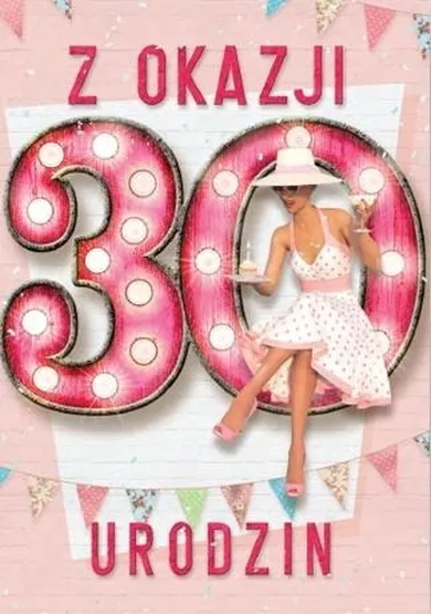 Trend, kartka okolicznościowa, Urodziny, 30