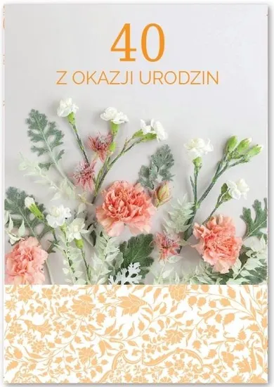 Trend, kartka okolicznościowa, Urodziny, 40