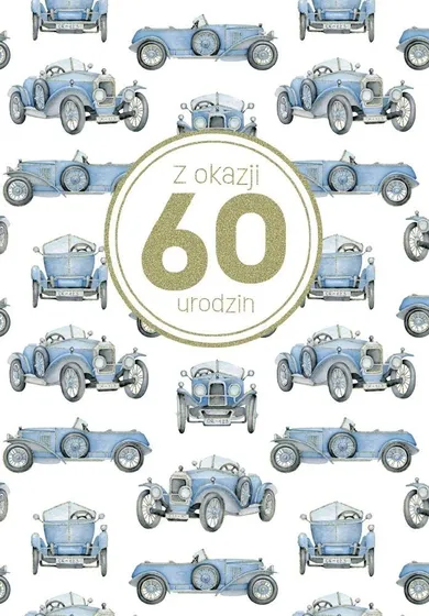 Trend, kartka okolicznościowa, Urodziny, 60