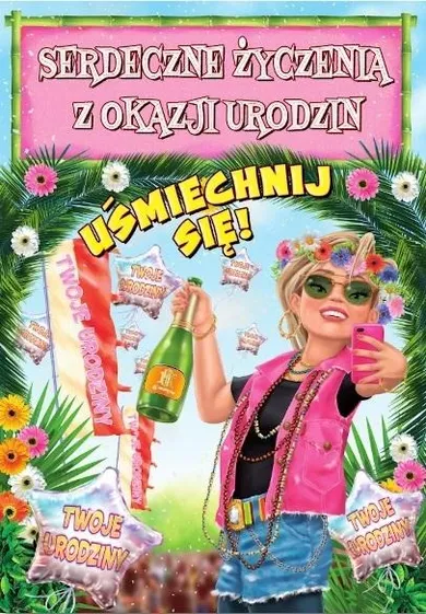 Trend, kartka okolicznościowa, urodziny
