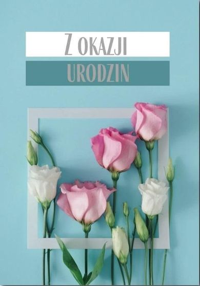 Trend, kartka okolicznościowa, Urodziny