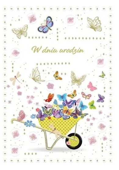 Trend, kartka okolicznościowa, Urodziny