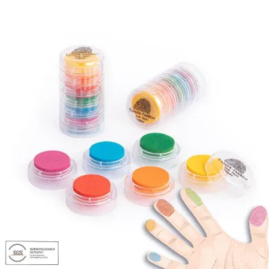 Trendhaus, farby do stemplowania palcami, 6 kolorów