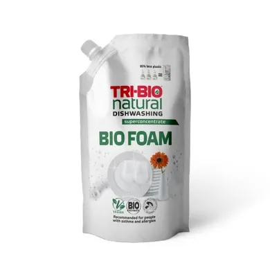 Tri-Bio, Bio Pianka do zmywania naczyń, refill, 900 ml