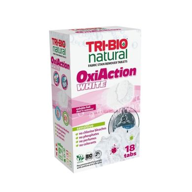 Tri-Bio, Oxi Action White, tabletki do prania, 18 szt.