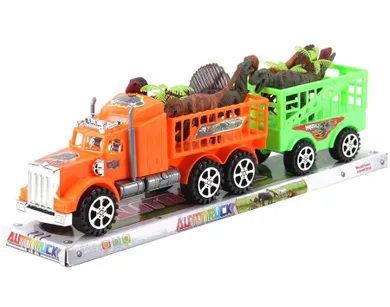 Trifox, ciężarówka z figurkami dinozaurów