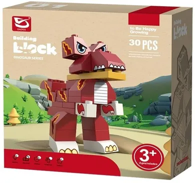 Trifox, dinozaur, klocki, 30 elementów
