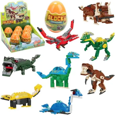 Trifox, dinozaury w jajku, klocki, 50 elementów