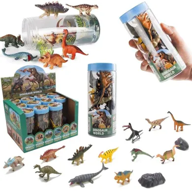 Trifox, Dinozaury, zestaw figurek w tubie, 14 elementów, 1 szt.
