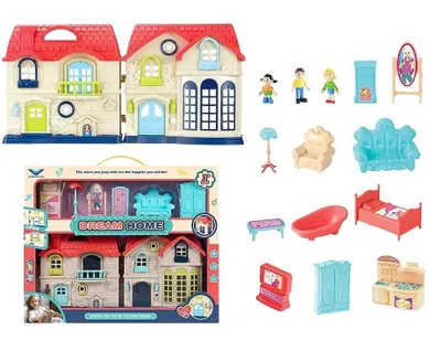 Trifox, domek dla lalek z mebelkami