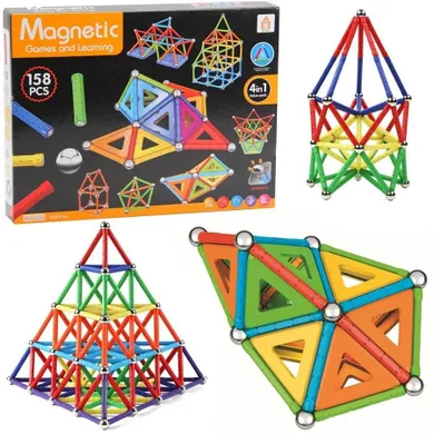 Trifox, klocki magnetyczne, 158 elementów