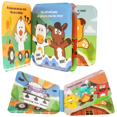 Trifox, książeczka do kąpieli dla malucha, farma